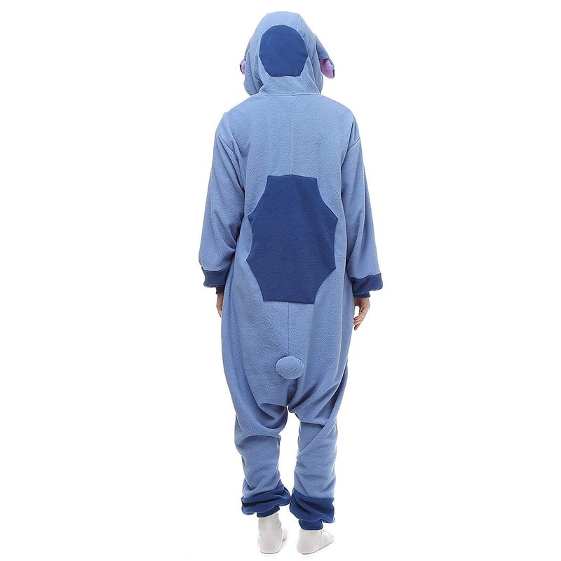 DEAGUI Unisex-Adult Animal Onesies Pajamas Halloween Costume Cosplay Funny Christmas Party Wear Daily Carton Outfit Blue - Image 4