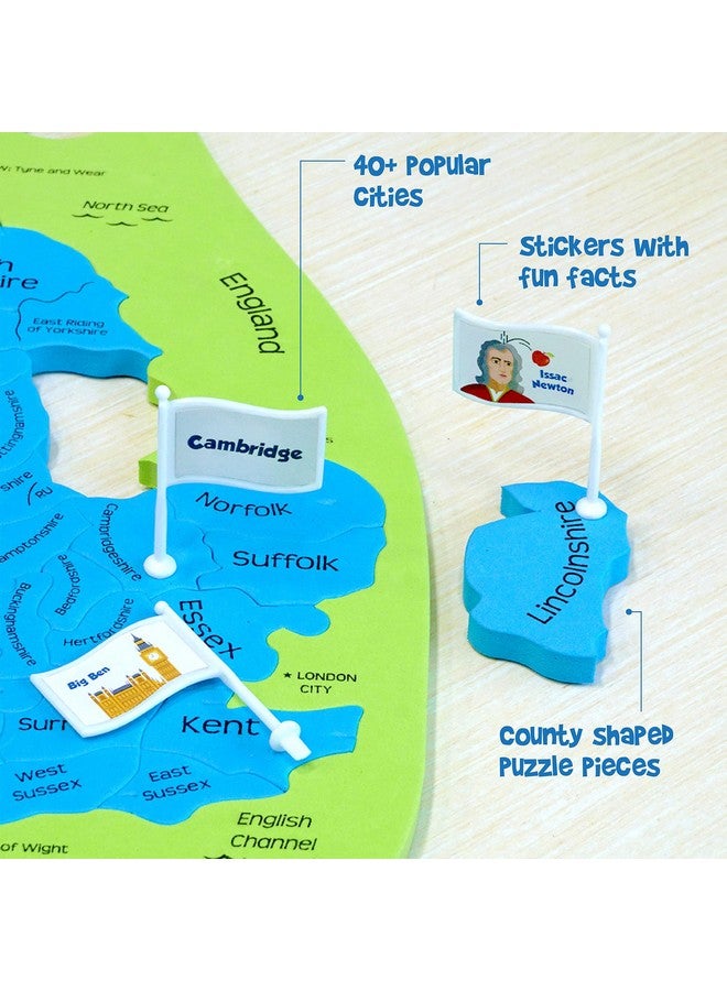 إيماجيميك قطع ألغاز على شكل مقاطعة من Imagimake Mapology المملكة المتحدة - لعبة تعليمية للأولاد والبنات فوق سن 5 سنوات - Image 4