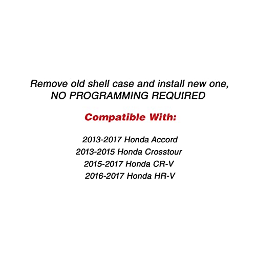 KeylessOption Keyless Entry Remote Uncut Key Case Fob Shell Cover Replacement (Pack of 2) - Image 4