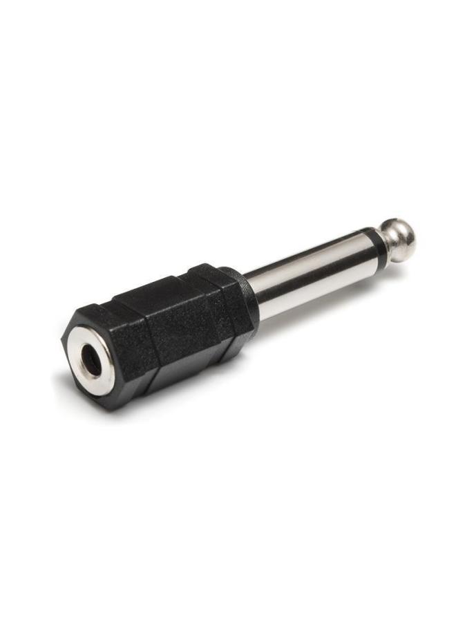 3.5mm To 6.35 Audio Mono Male 6.5mm To 3.5 Female Electric Piano Microphone Headset Adapter-Color:6.5 Male To 3.5 Female Dual Channel Black  - Image 3