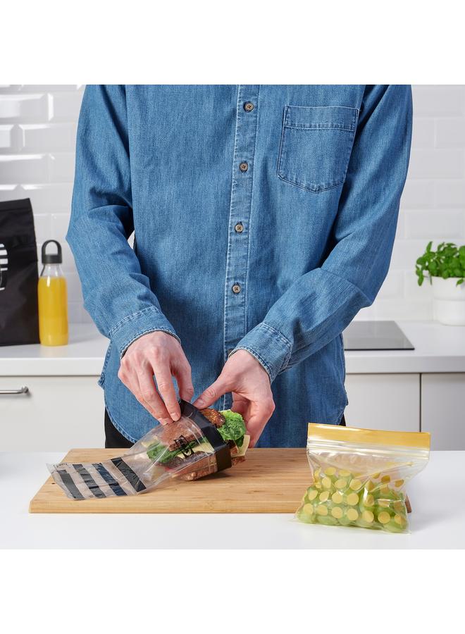 Zaboon Resealable Bag, Patterned/Black Yellow, 1/0.4 L - Image 2