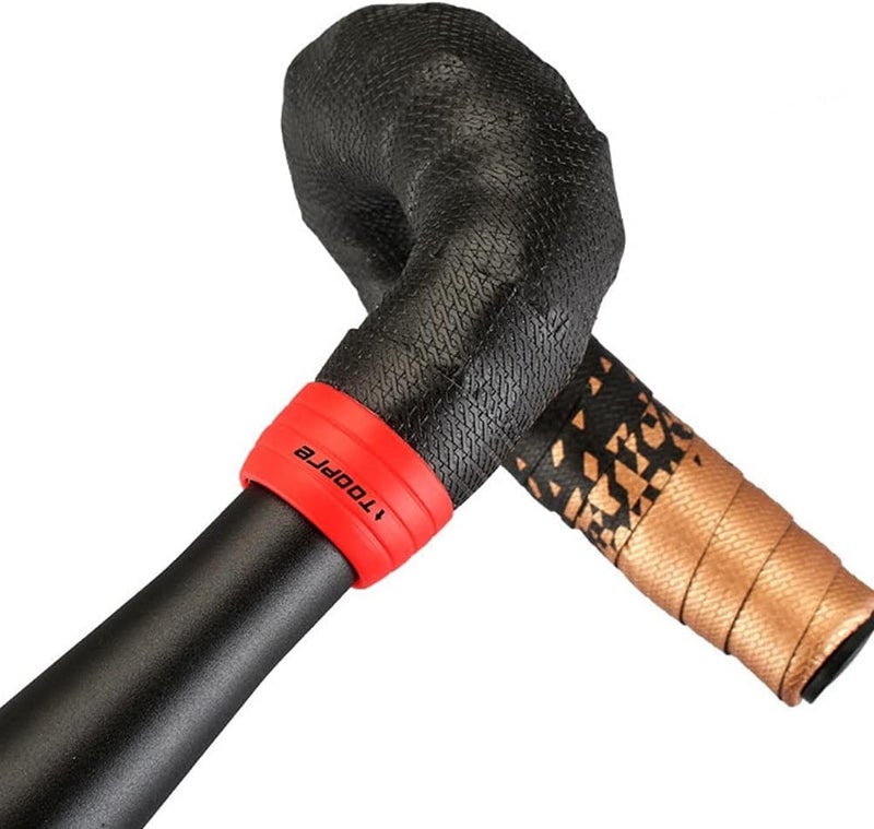 woobles 1 Pair Bicycle Handlebar Strap Fixing Ring Road Bike Handlebar Strap Cover Dead Fly Bend Handlebar Wrap Silicone Anti-slip Strap - Image 5