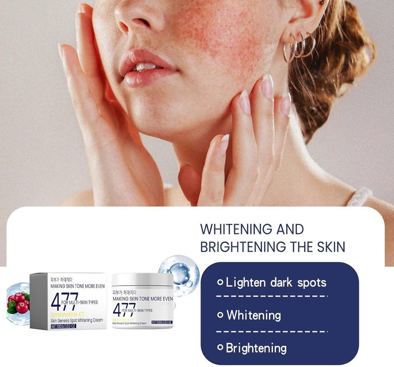 477 Symnanowhite Body Cream with Kojic Acid Hyaluronic Acid Daily Moisturizer for Face Body Suitable for All Skin Types Deeply Nourishing for Smooth Soft Skin 100g - Image 4