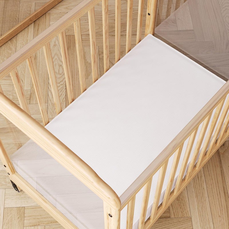 Foundations Infapure Foam Baby Crib Mattress Size 3 Durable Vinyl Cover Easy to Clean Portable Mini Crib Mattress for Compact Folding Cribs Breathable Baby Mattresses for Hotels White - Image 3