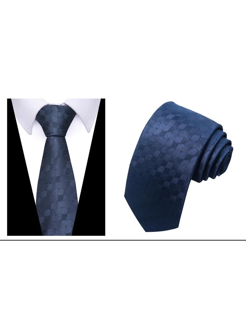 AuliceVerse Gift Set for Men | Tie, Pocket Square, Cufflinks & Boutonniere | 1200 Needle High-Density Polyester for Lasting Elegance - Image 3