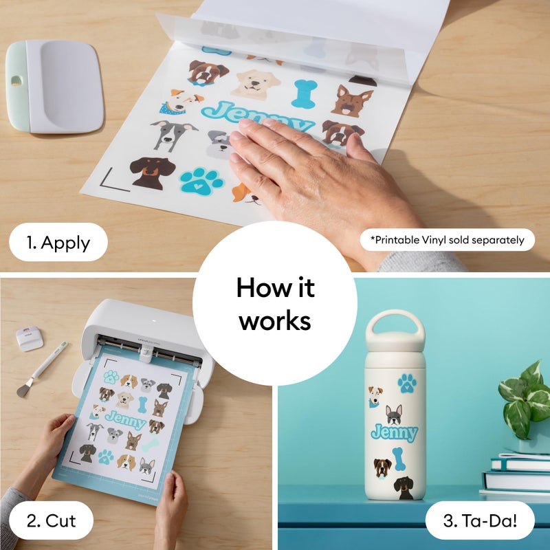 CricutÂ® Lamination Film - 8.5 in x 11 in (30 Count) - 15 Holographic + 15 Transparent Laminate Sheets - Adds a Protective, UV-Resistant Finish to Stickers, Scrapbooks, Decals, Cards, & More - Image 5