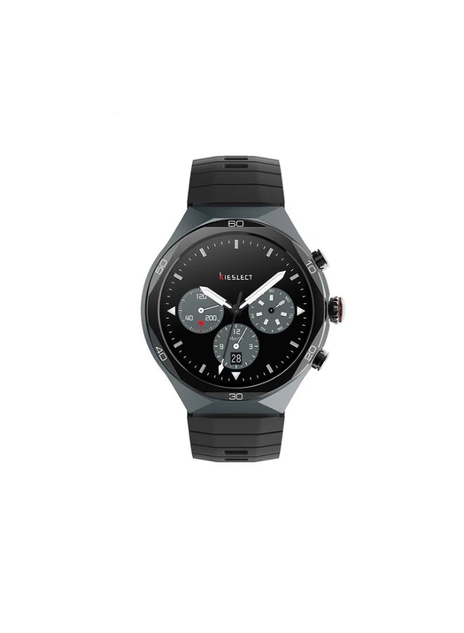 KIESLECT Elite2 Smartwatch 1.46" Always-On LTPO AMOLED Display, 14-Day Battery, Bluetooth Calls, 5ATM Waterproof, 180+ Sports Modes, GPS, Blood Oxygen Heart Rate Sleep Monitor, NFC with Silicon Strap - Image 1