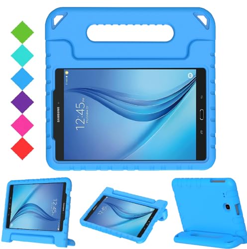 BMOUO Kids Case for Samsung Galaxy Tab E 9.6 - Shockproof Light Weight Convertible Handle Stand Protection Case for Samsung Galaxy Tab E/Tab E Nook 9.6 Inch Tablet (SM-T560/T561/T565/SM-T567V), Blue - Image 1