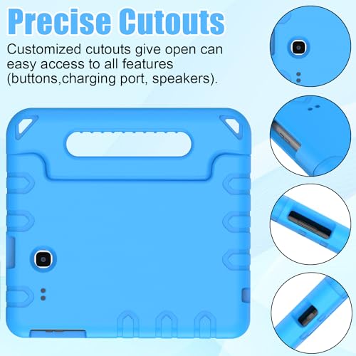BMOUO Kids Case for Samsung Galaxy Tab E 9.6 - Shockproof Light Weight Convertible Handle Stand Protection Case for Samsung Galaxy Tab E/Tab E Nook 9.6 Inch Tablet (SM-T560/T561/T565/SM-T567V), Blue - Image 5