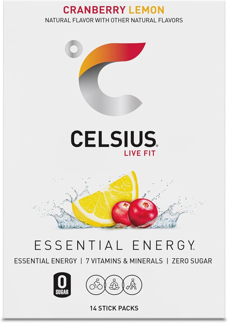 CELSIUS مشروب الطاقة الخالي من السكر بنكهة التوت البري والليمون من CELSIUS - 14 عبوة ستيك - Image 5