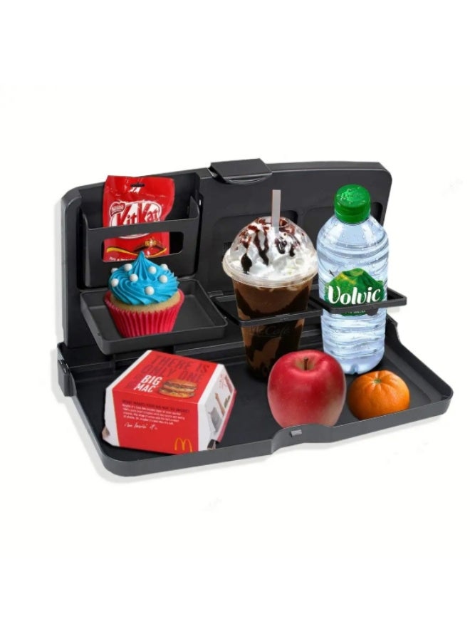 alayjah Portable Multifunctional Car Tray – Laptop & Food Tray Table for Travel, Work, and Car Interior Organization  - Image 1