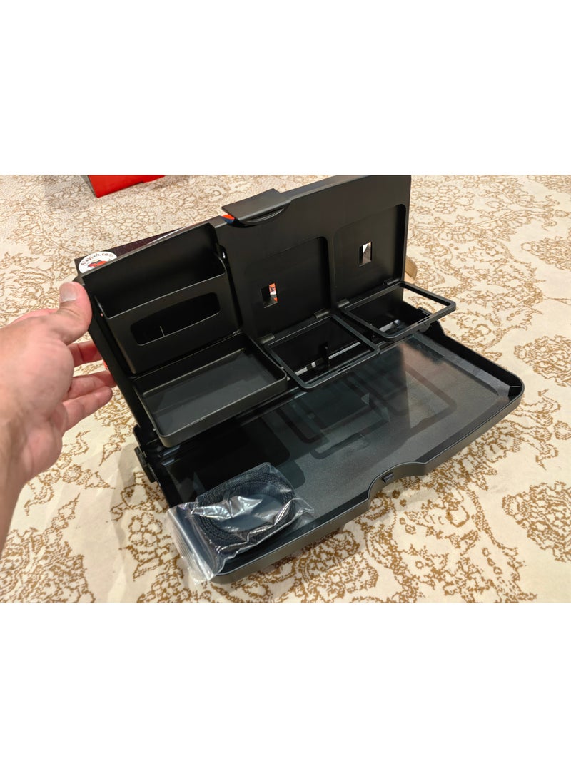 alayjah Portable Multifunctional Car Tray – Laptop & Food Tray Table for Travel, Work, and Car Interior Organization  - Image 4