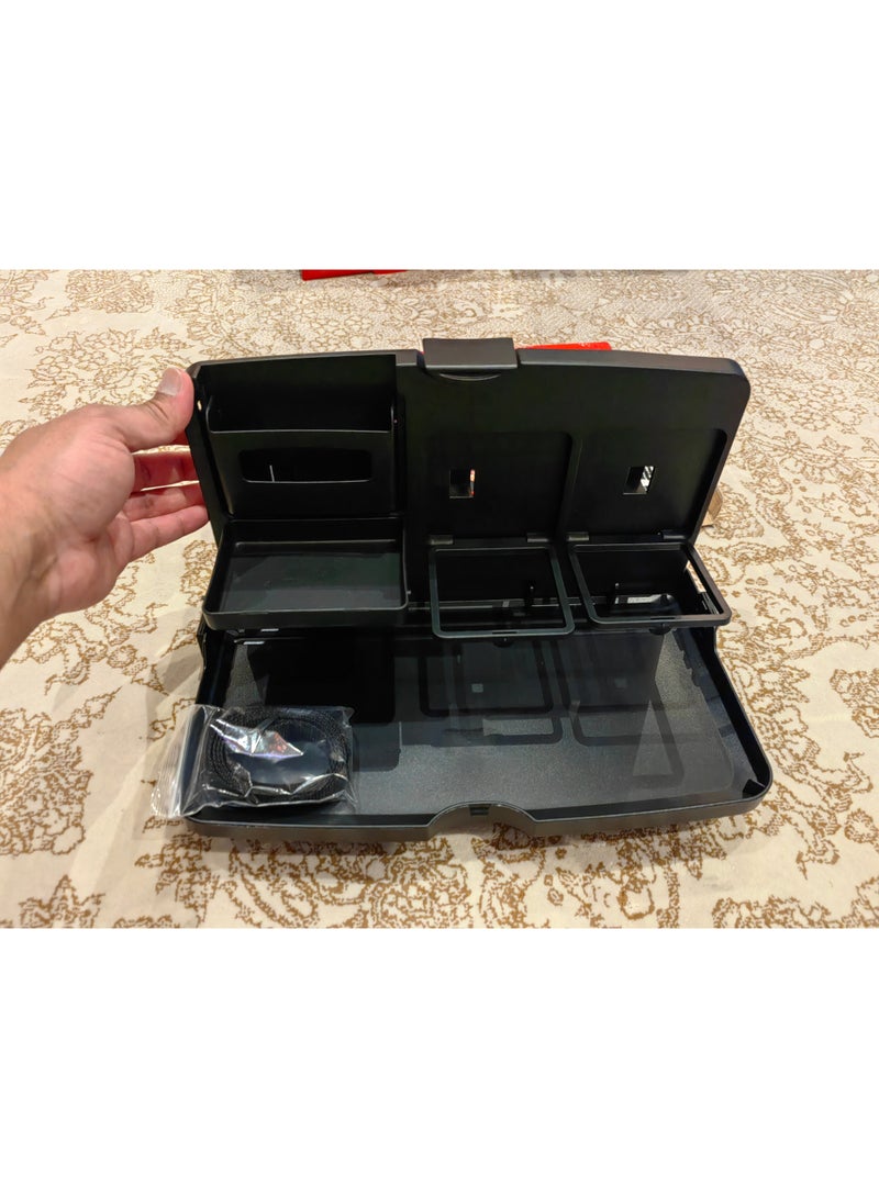 alayjah Portable Multifunctional Car Tray – Laptop & Food Tray Table for Travel, Work, and Car Interior Organization  - Image 3