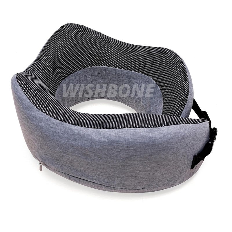 Wishbone Travel Pillow Travel Pillow for Airplane Memory Foam Neck Pillows Soft Support Travel Pillow for Travelling Sleeping Rest Car Train and Home Use - Image 1