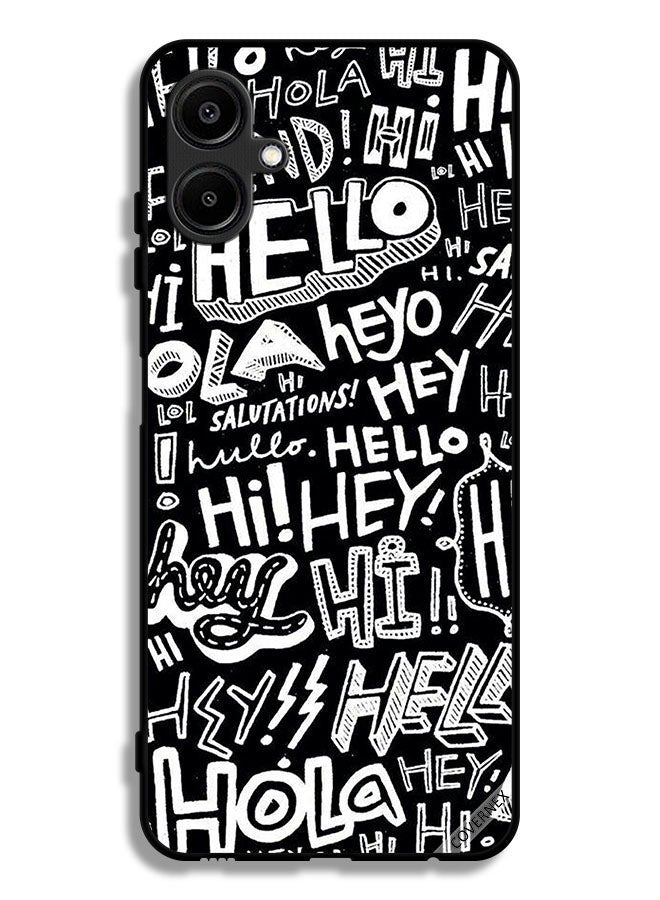 Covernex Samsung Galaxy M06 5G Protective Case Cover Hi Hello Tags - Image 1
