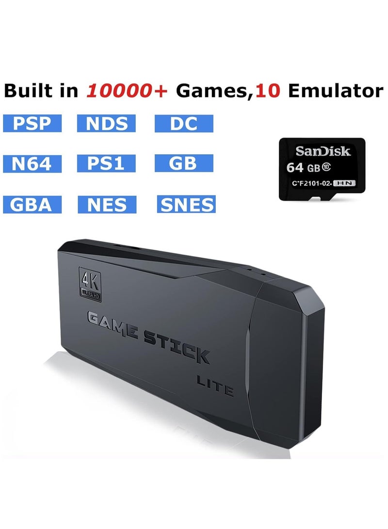 ELTRAZONE Wireless HDMI High-Definition Game Console, Built-in 10000+ Games with Hidden USB Flash Drive Design,Plug and Play Video Game Stick, Supports - Image 2