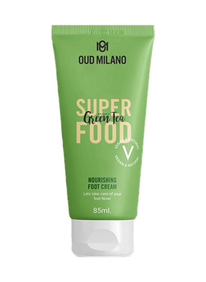 OUD MILANO Foot Cream - Green Tea - Nourishing - 85Ml 