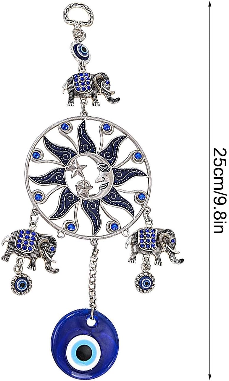 Dream Catcher - Charm Automotive Moon Star Wind Chime - زينة فنية جميلة لغرفة المعيشة أو النوم أو داخل السيارة أو غرفة الأطفال - Image 5