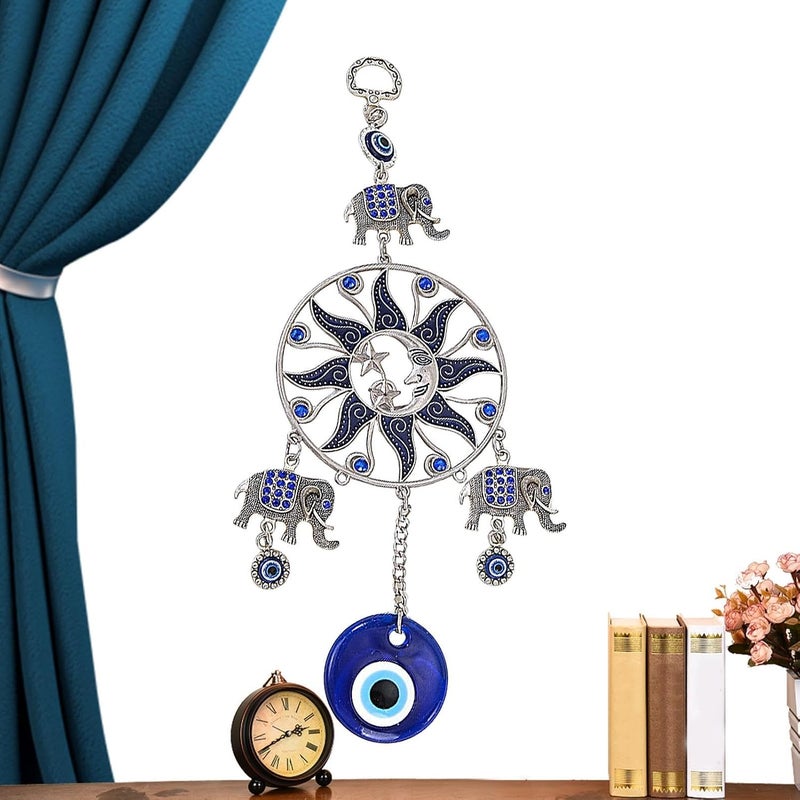 Dream Catcher - Charm Automotive Moon Star Wind Chime - زينة فنية جميلة لغرفة المعيشة أو النوم أو داخل السيارة أو غرفة الأطفال - Image 1