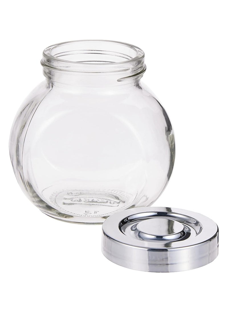 QSHOP - A set of glass jars for storing spices, pickles and dried fruits, set of 4 pieces - Image 1
