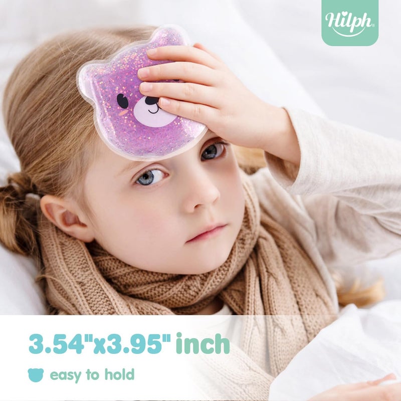 Hilph Kids Ice Packs for Boo Boos, Reusable Toddler Ice Packs Hot Cold Compress for Kids & Children & Baby Injuries, Pain Relief, Bumps & Bruises (3 Bears) - Image 2