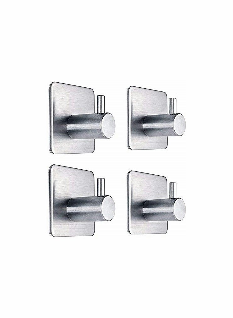 KASTWAVE Adhesive Hooks Heavy Duty Wall Hooks Waterproof Stainless Steel Hooks  - Image 1