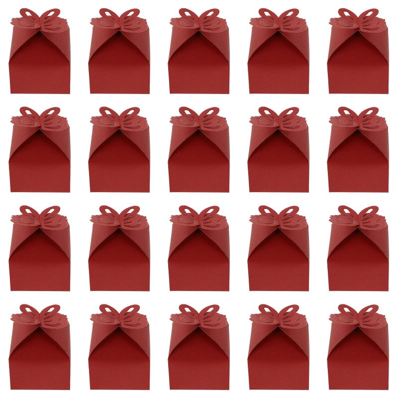 50pcs Pearl Paper Hollow Butterfly Wedding Candy Boxes Foldable Wrapping Containers For Bridal Shower Party Packaging - Image 2