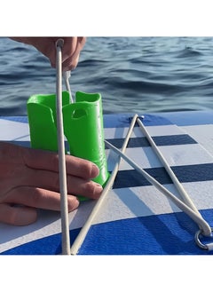 Generic Universal Kayak Drink Holder, Paddle Board Drink Holder, Fits Large Bottles & Cups, Doubles as Fishing Tool and Lure Storage, Essential Paddle Board Accessory, Green  - Image 3
