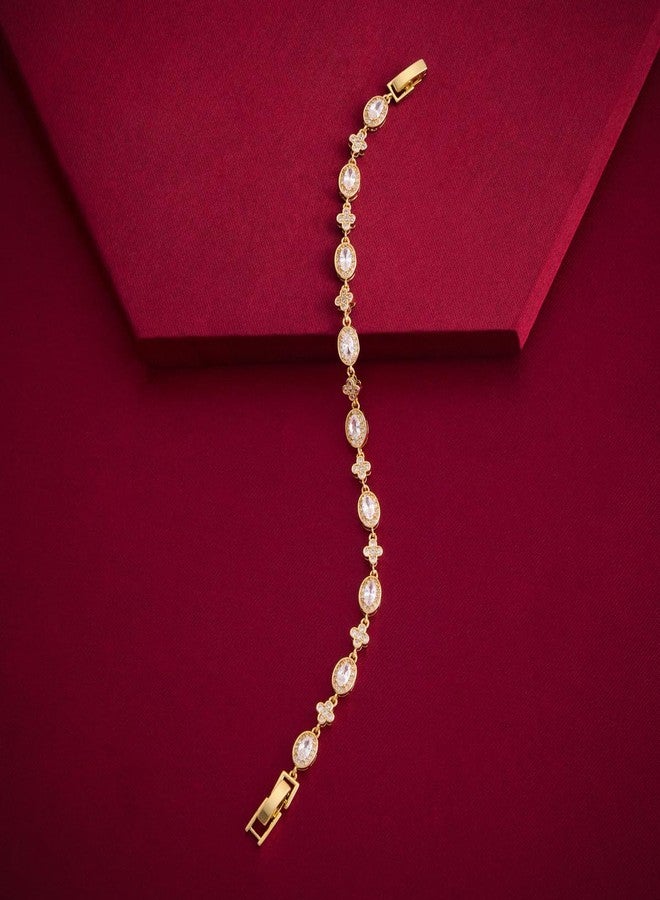 KUSHAL'S Fashion Jewellery white gold polished copper bracelet adjustable, Best for Festive & Special Occasion - 459653 - Image 4