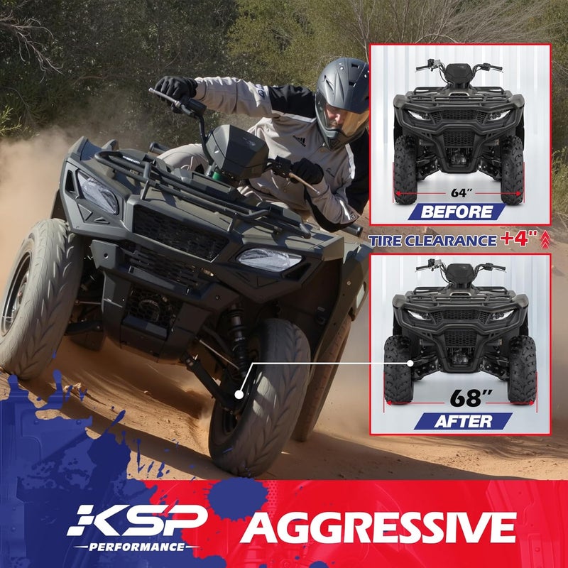 KSP PERFORMANCE KSP 4x110 Wheel Spacers 2inch, ATV UTV Forged Wheel Spacers Compatible with Honda Rancher Fourtrax Foreman Rubicon, M10x1.25 Studs 84mm Hub Bore for Yamaha Suzuki Kawasaki Rhino Grizzly 2 PCS - Image 3