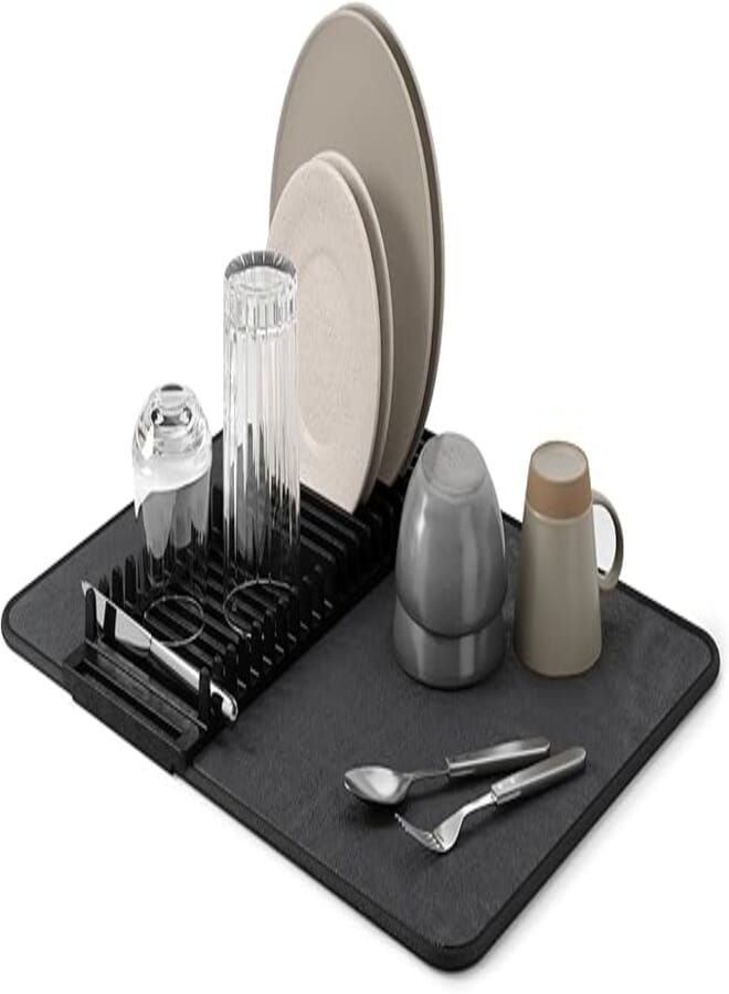 Umbra Udry Drying Rack Mat, Black