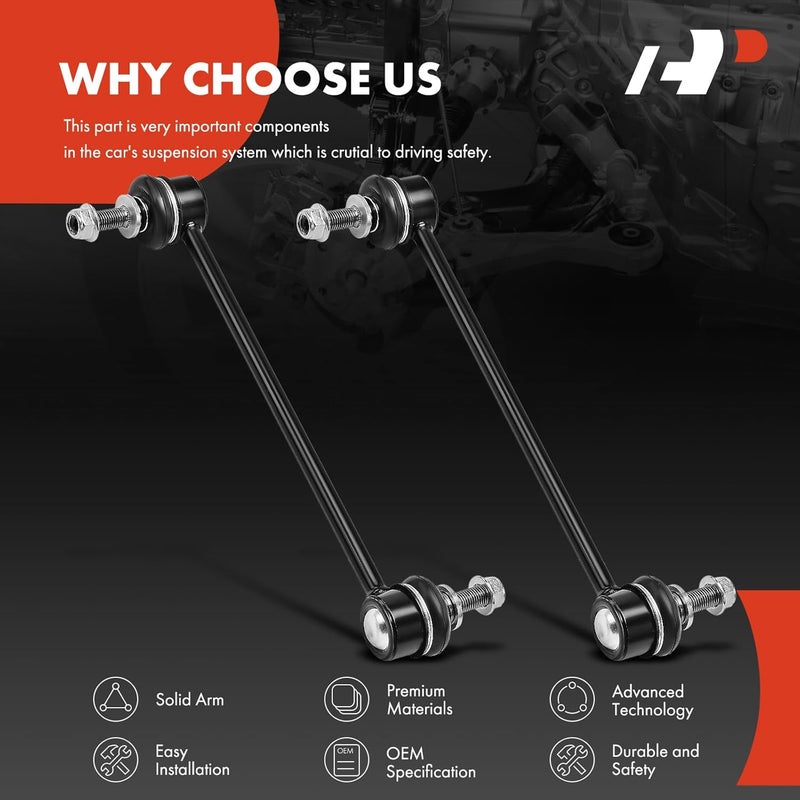 A-Premium Sway Bar Link Kit Replacement for Jeep Cherokee 2014-2022, AWD 4WD, with Off-Road Suspension, Front, set of 2 - Image 5