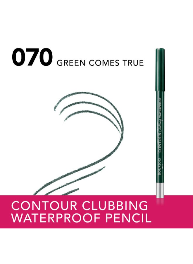 BOURJOIS PARIS Contour Clubbing Waterproof Eye Pencil - 070 - Green Comes True, 1.2 Grams  - Image 2