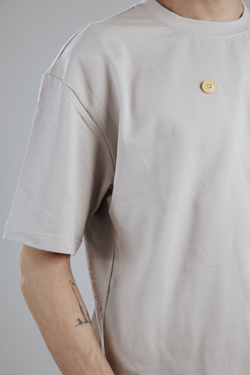 Snugface The Button Oversized Men's T-Shirts - Image 2