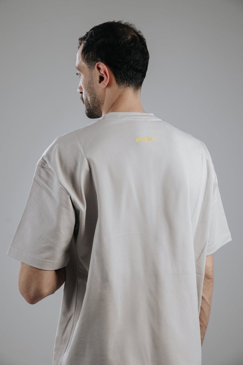 Snugface The Button Oversized Men's T-Shirts - Image 3