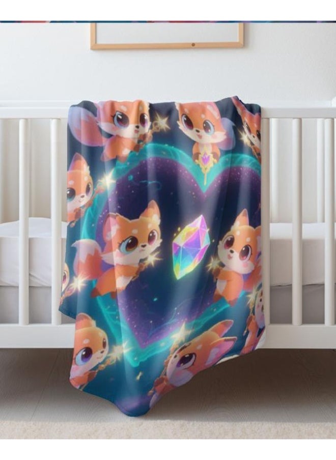 Wisdom Fairy - Wisdom Fairy baby cartoon flannel thin blanket (warm and comfortable, suitable for sleep, game use) 70cm*100cm - 33 - Image 1