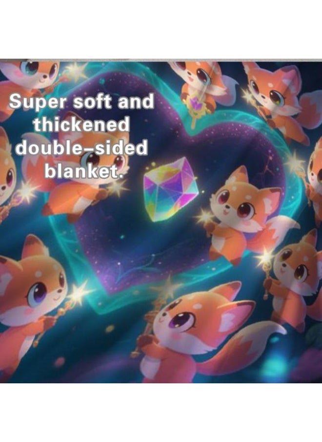 Wisdom Fairy - Wisdom Fairy baby cartoon flannel thin blanket (warm and comfortable, suitable for sleep, game use) 70cm*100cm - 33 - Image 1