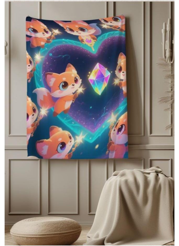 Wisdom Fairy - Wisdom Fairy baby cartoon flannel thin blanket (warm and comfortable, suitable for sleep, game use) 70cm*100cm - 33 - Image 1
