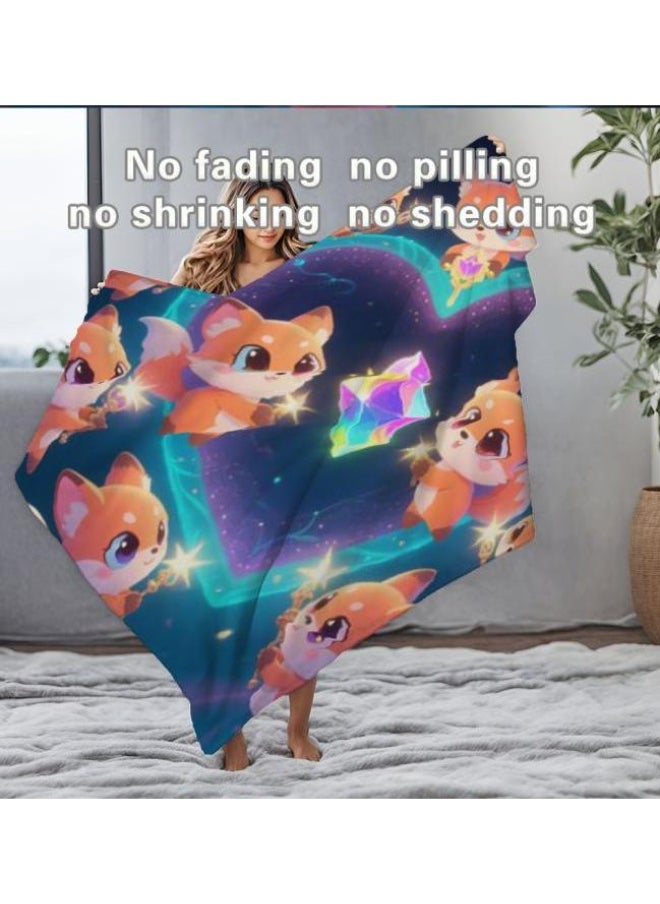 Wisdom Fairy - Wisdom Fairy baby cartoon flannel thin blanket (warm and comfortable, suitable for sleep, game use) 70cm*100cm - 33 - Image 1