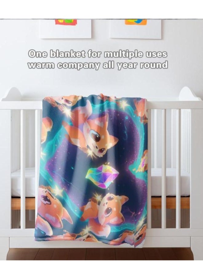 Wisdom Fairy - Wisdom Fairy baby cartoon flannel thin blanket (warm and comfortable, suitable for sleep, game use) 70cm*100cm - 33 - Image 1