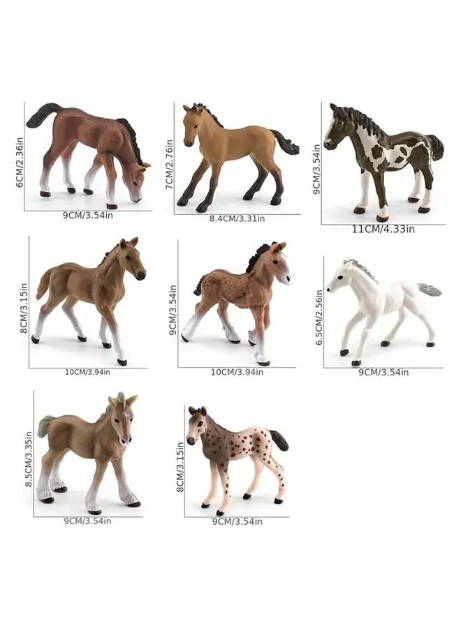 Little Sharma Simulation Mini Horse Model Ornament Toy - Image 3