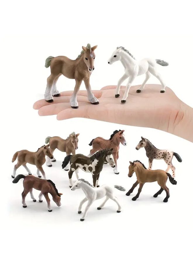 Little Sharma Simulation Mini Horse Model Ornament Toy - Image 4