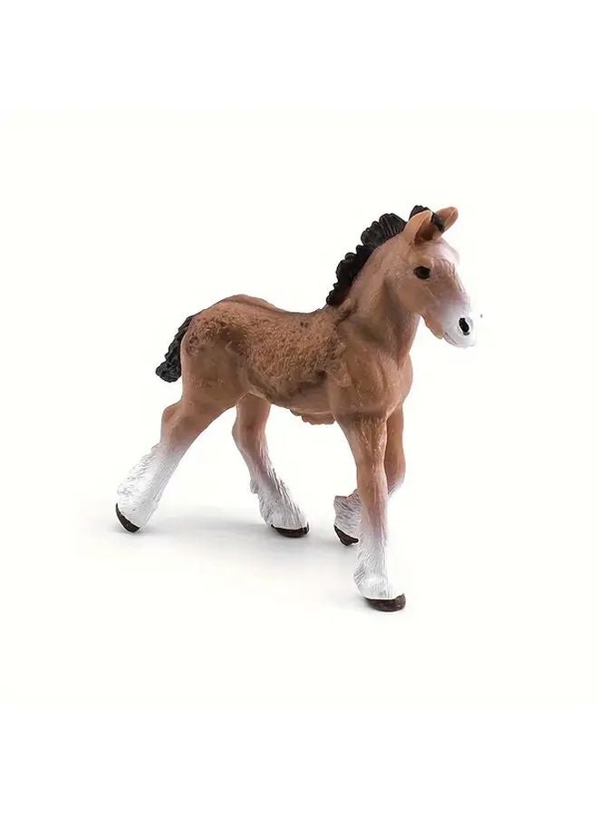 Little Sharma Simulation Mini Horse Model Ornament Toy - Image 1
