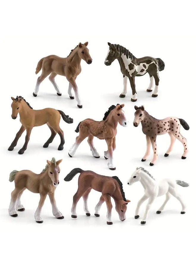 Little Sharma Simulation Mini Horse Model Ornament Toy - Image 2