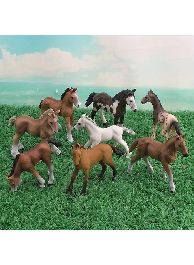 Little Sharma Simulation Mini Horse Model Ornament Toy - Image 5