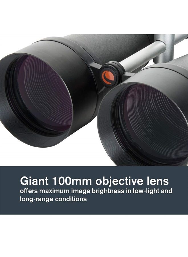 Celestron – SkyMaster 25X100 Binocular – Outdoor and Astronomy Binoculars – Powerful 25x Magnification – Giant Aperture for Long Distance Viewing – Multi-coated Optics – Carrying Case Included  - Image 2