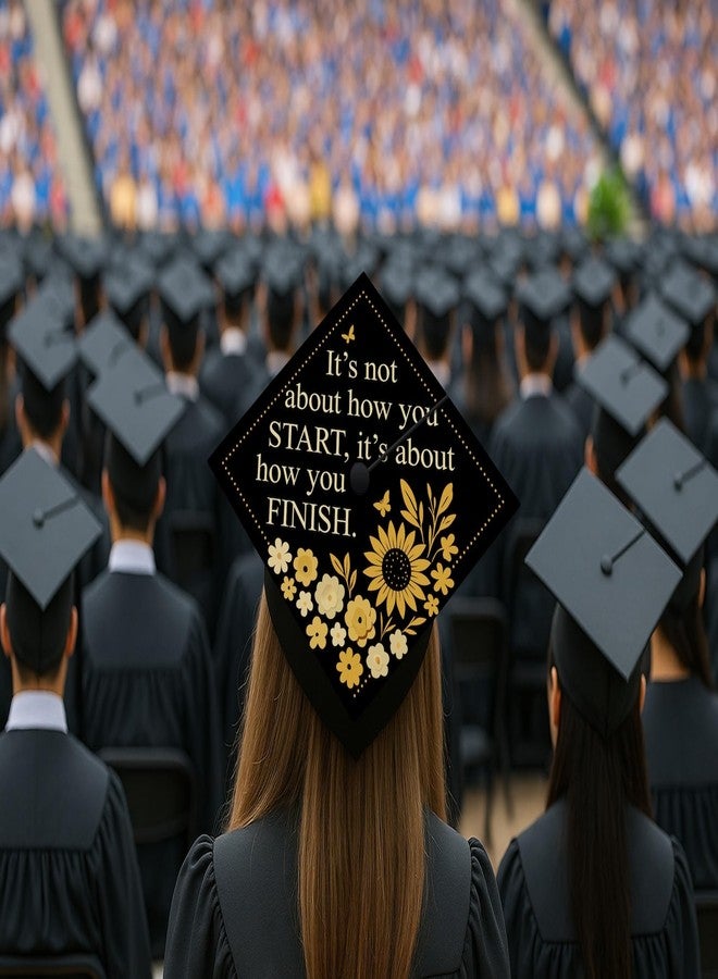 ADVANSYNC It's Not About How You Start Graduation Cap Topper - Image 5