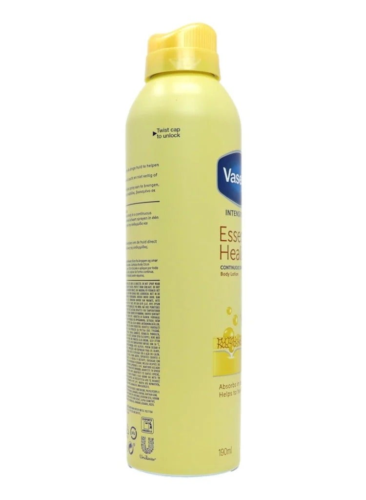 Vaseline Intensive Care Body Moisturizer Essential Healing Spray 190ml (Pack of 6) - Image 2