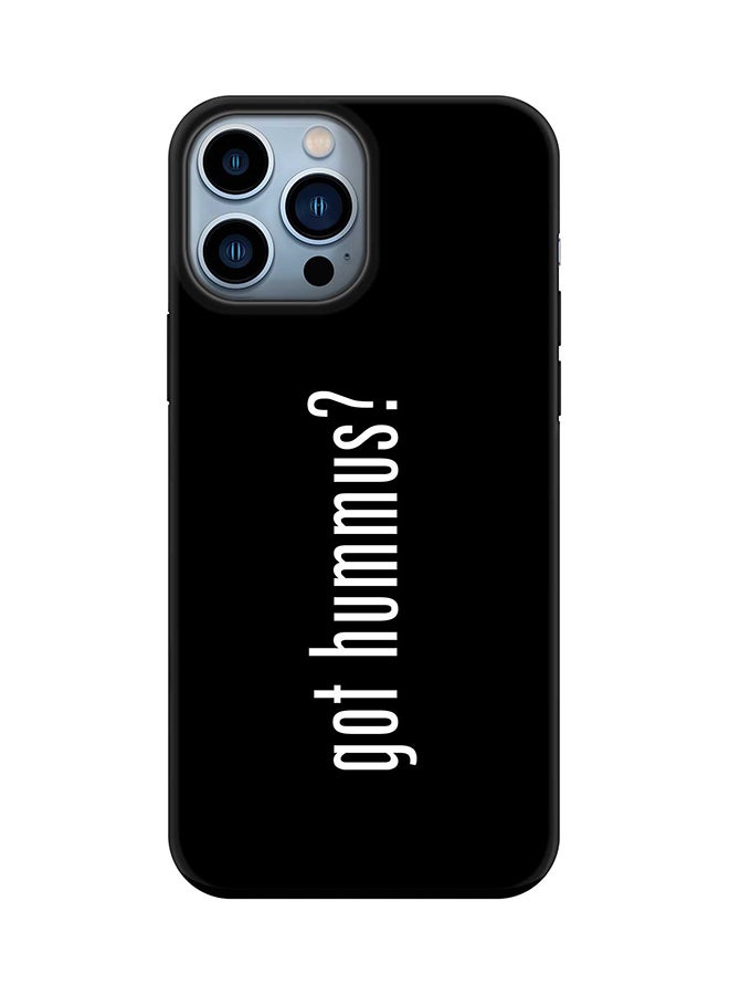 Stylizedd Tough Pro Series Case for Apple iPhone 14 Pro Max Dual Layer hybrid PC & TPU Customized Mobile Cover Shield with inner TPU protection Matte Finish - Got Hummus?