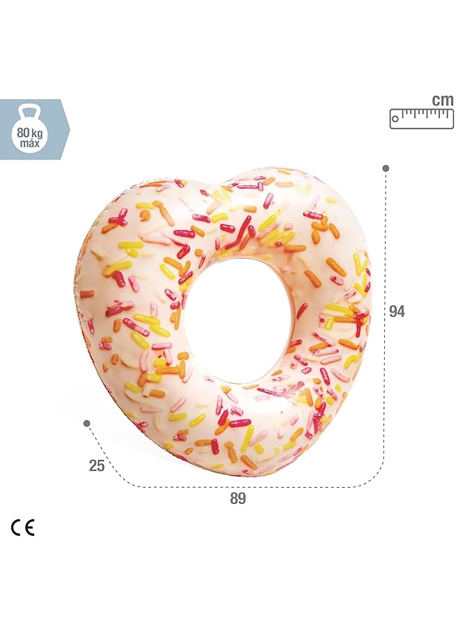 انتكس أنبوب قلب الدونات المرشوش المنفوخ الحجم: 94 سم × 89 سم × 25 سم (56253Np) - Image 4